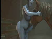 Shemale beastiegal giving a horse an anal sex